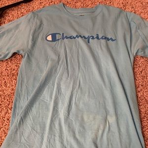 blue men's athletic champion t-shirt